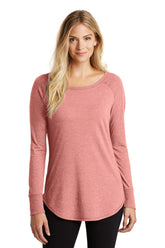 District ® Women’s Perfect Tri ® Long Sleeve Tunic Tee - Blush Frost - XS